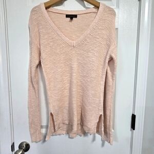 Banana Republic Women's Linen Blend V‎ Neck Soft Knit  Sweater Size XS